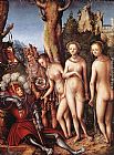 Lucas Cranach The Elder Famous Paintings - The Judgment of Paris